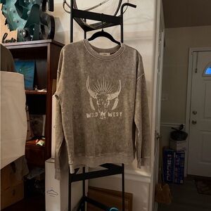 Wild West Graphic women’s Sweater - Brown